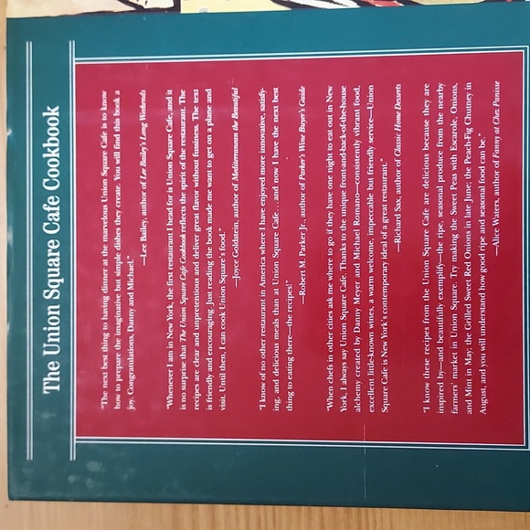 The Union Square Cafe Cookbook 160 favorite recipes Danny Meyer & Michael Romano - Picture 2 of 9